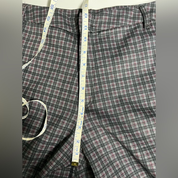 Kut from the Kloth High Rise Fab Ab Trouser Bootcut Plaid Pants Womens 16W - Picture 8 of 9